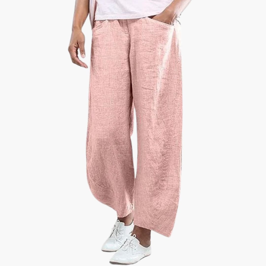 Women's Elastic Waist Summer Pants Loose Fit