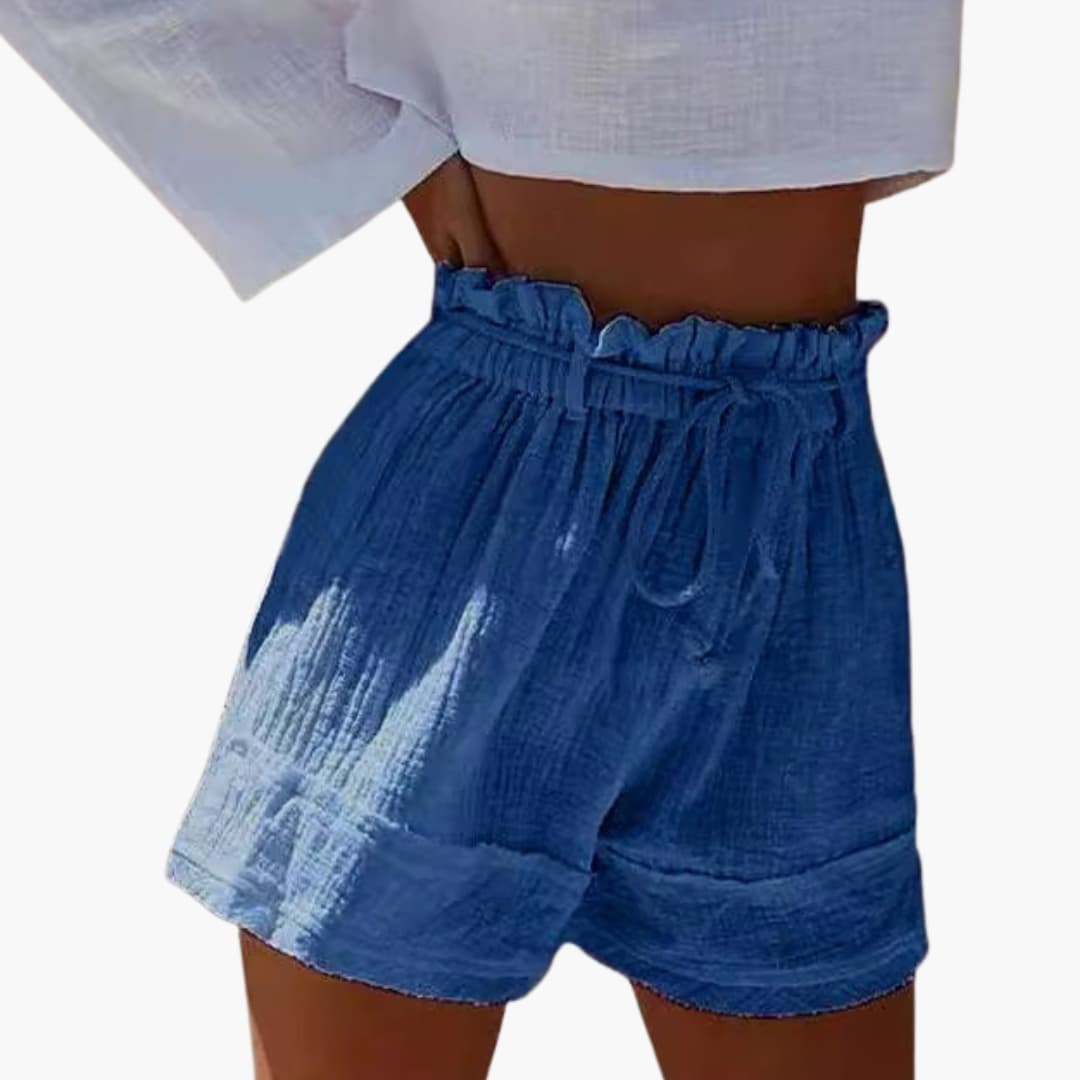 Women's Elastic Waist Shorts Drawstring - Vonnera