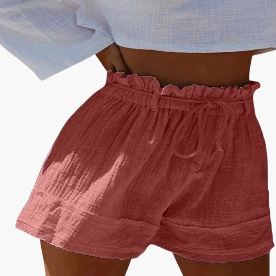 Women's Elastic Waist Shorts Drawstring