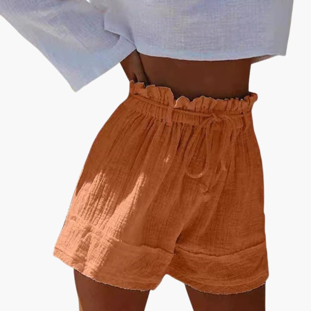 Women's Elastic Waist Shorts Drawstring