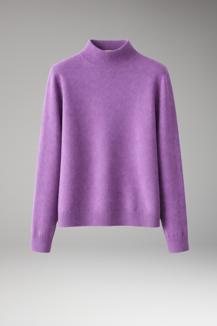 Women's High Neck Knitted Sweater - Vonnera
