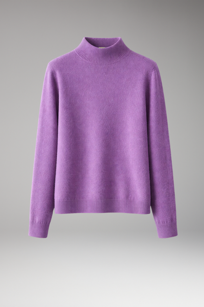 Women's High Neck Knitted Sweater - Vonnera