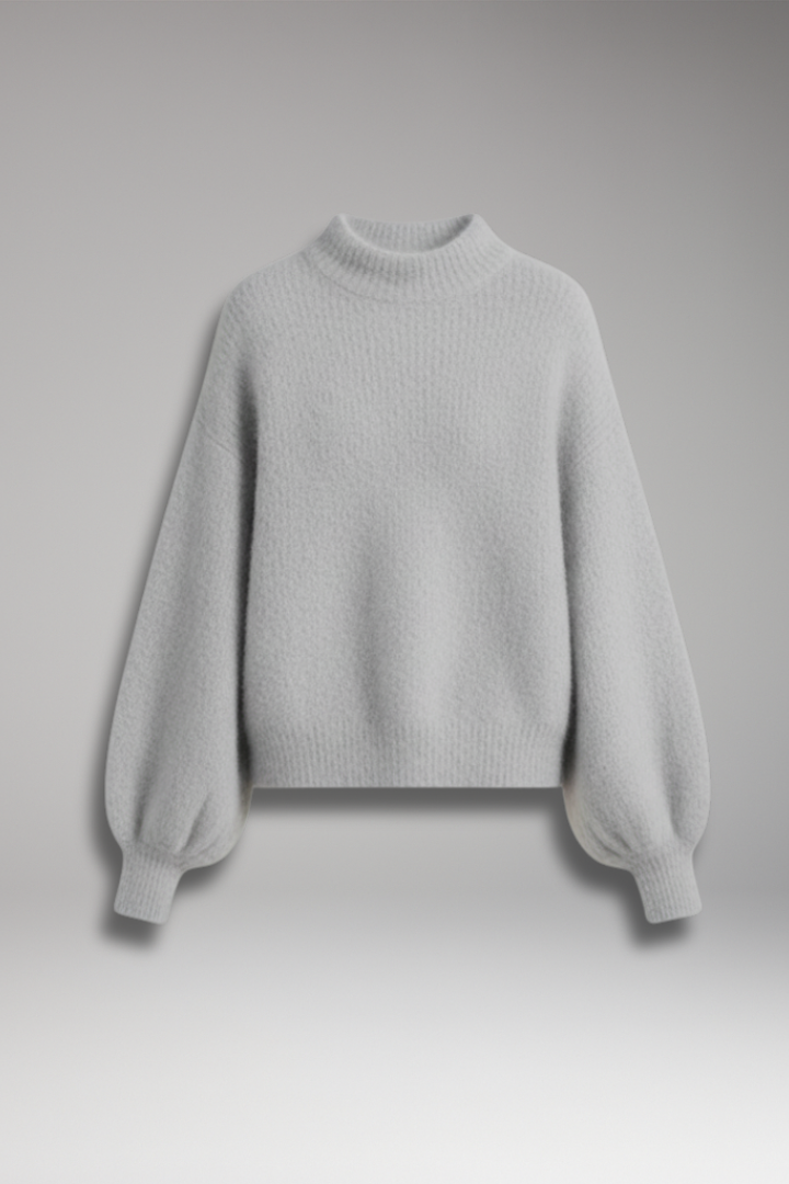 Women's High Neck Sweater Textured - Vonnera