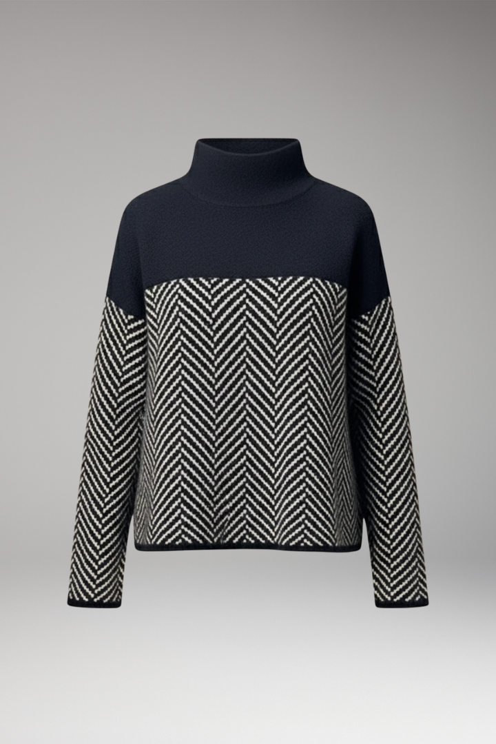 Women's Long Sleeve Stand-Up Collar Sweater - Vonnera