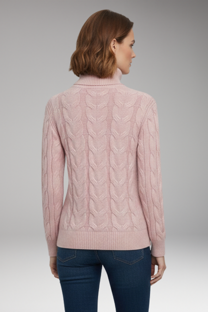 Women's Turtleneck Cable Sweater