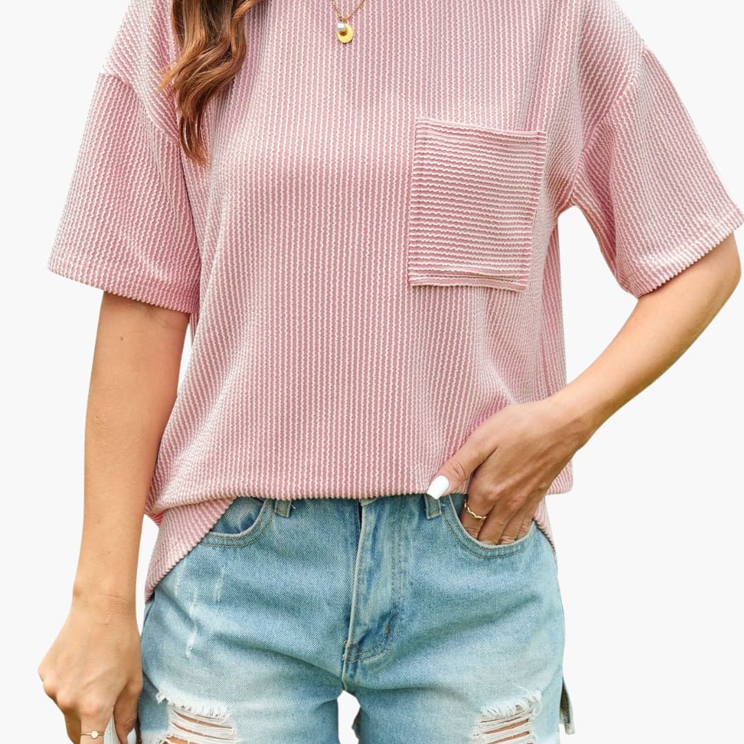 Women's Short Sleeve Pocket Tee - Vonnera