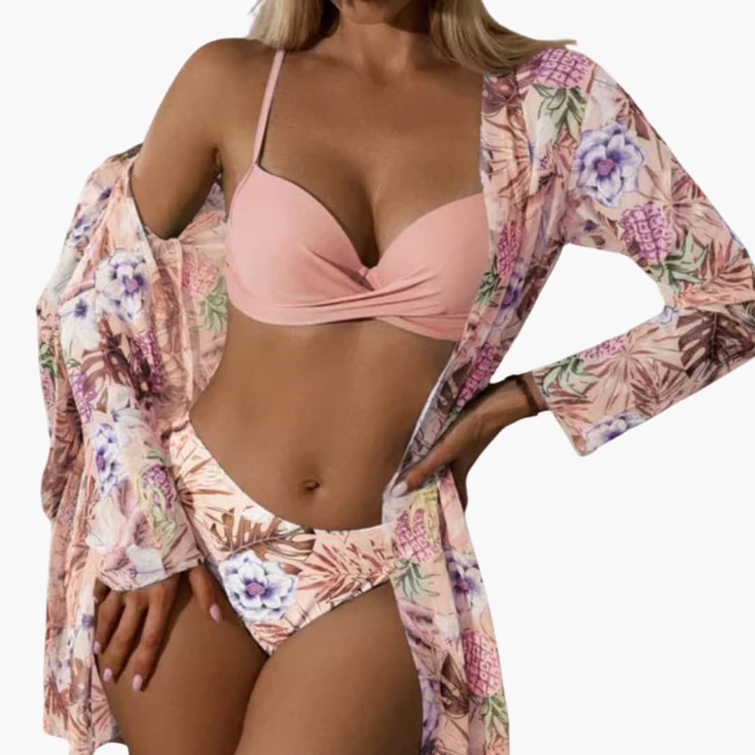 Women's High-Waisted Bikini Set 3 Piece - Vonnera