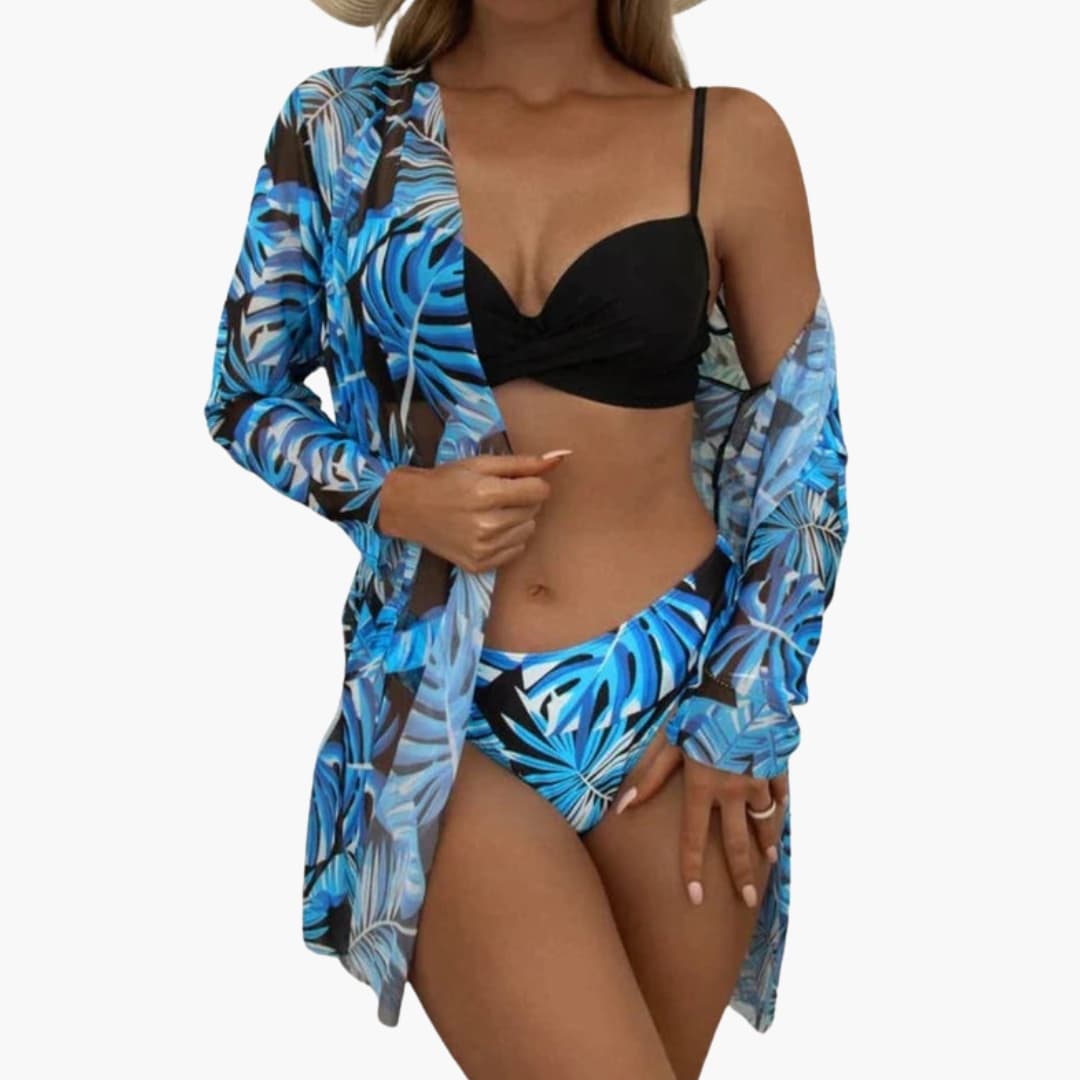 Women's High-Waisted Bikini Set 3 Piece
