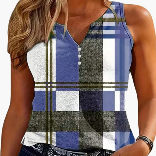 Women's V-Neck Button - Vonnera