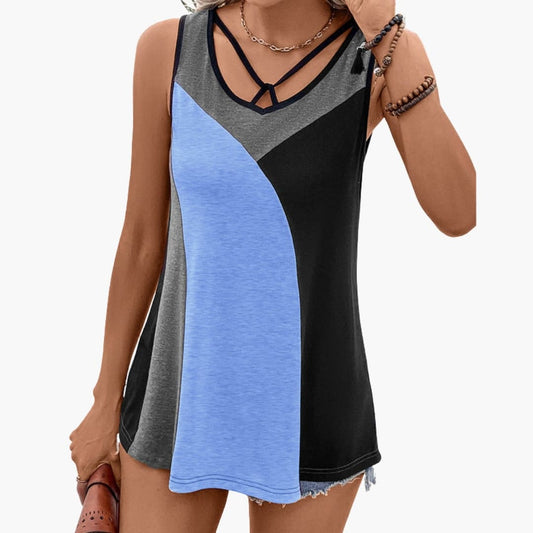 Women's V-Neck Colorblock - Vonnera