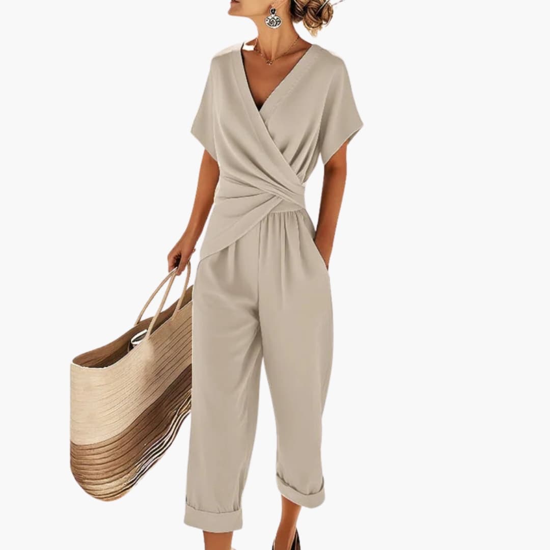 Women's 2 Piece Wrap Outfit Set - Vonnera