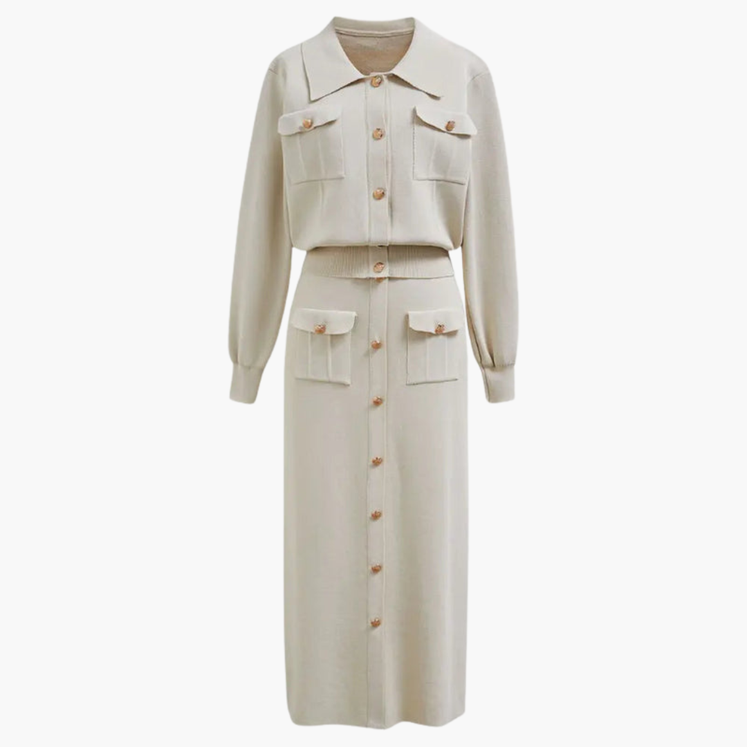 Women's 2 Piece Suit Jacket Skirt