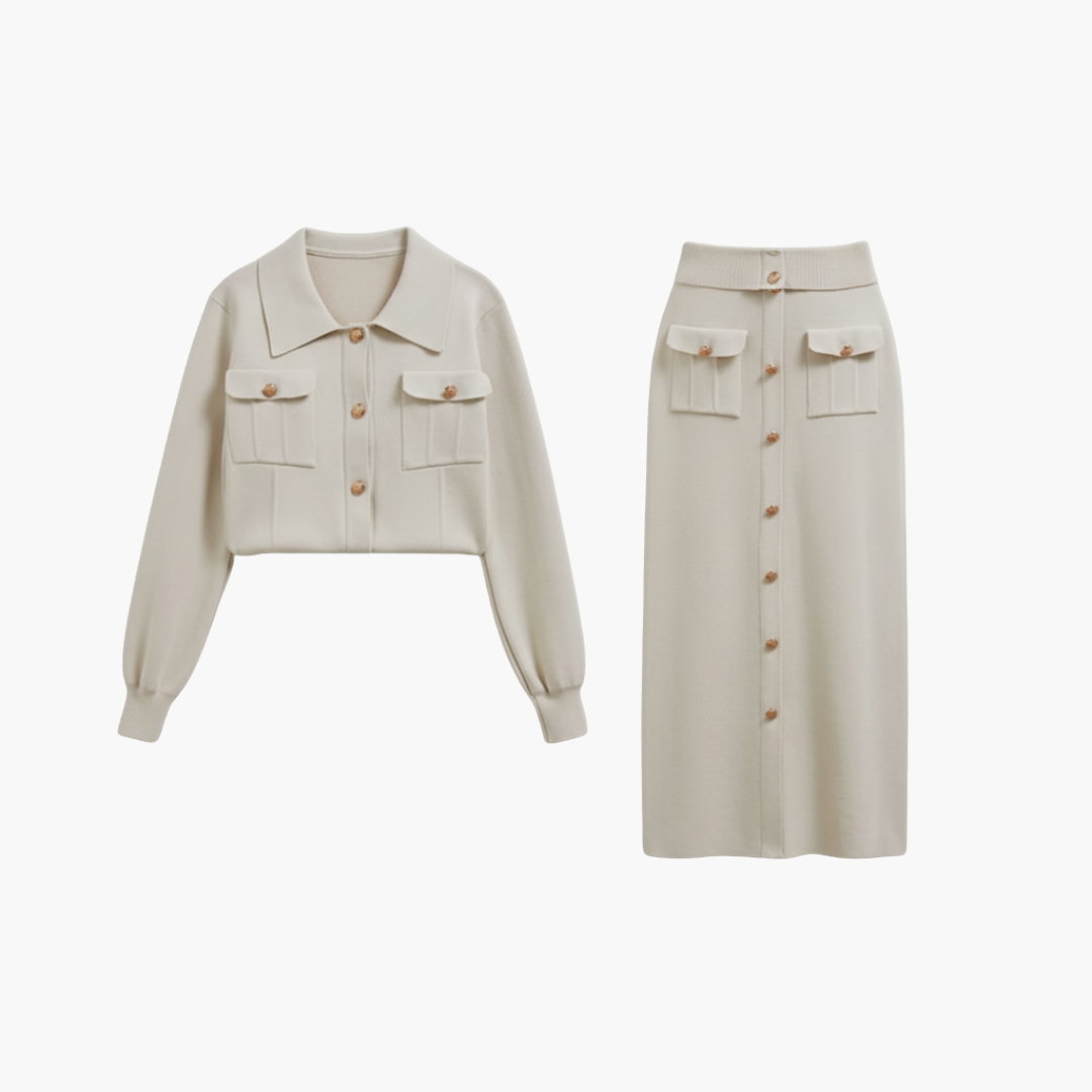 Women's 2 Piece Suit Jacket Skirt - Vonnera