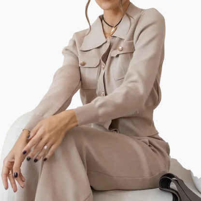 Women's 2 Piece Suit Jacket Skirt