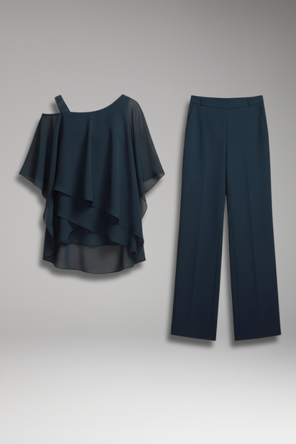 Women's 2 Piece Wide Leg Pants Set - Vonnera