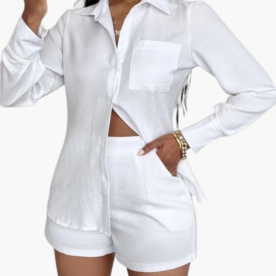 Women's Blazer Shorts Suit Set - Vonnera