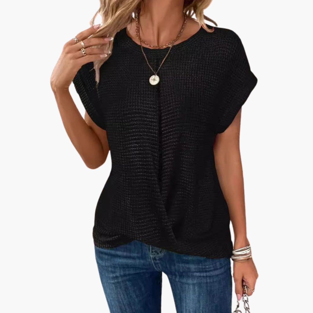 Women's Short Sleeve U-Neck T-Shirt - Vonnera
