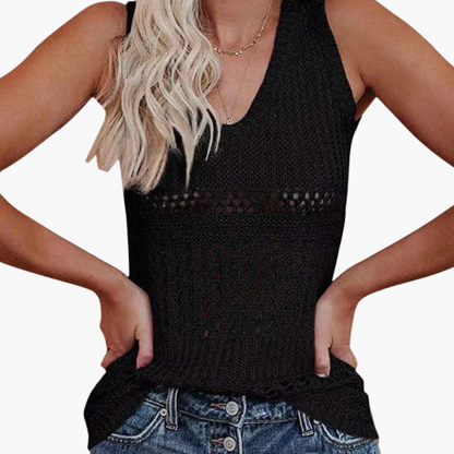 Women's V-Neck Knit Tank