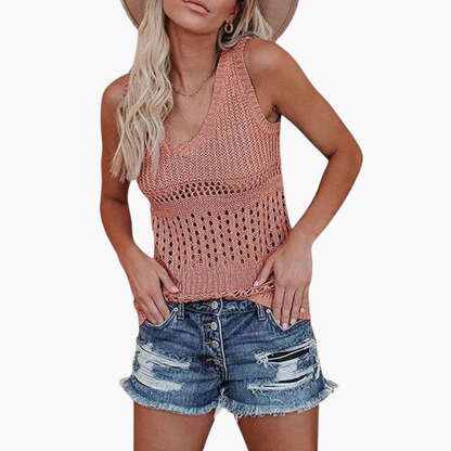 Women's V-Neck Knit Tank
