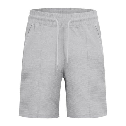 Women's Elastic Waist Straight Leg Waffle Shorts