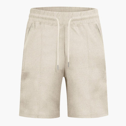 Women's Elastic Waist Straight Leg Waffle Shorts - Vonnera