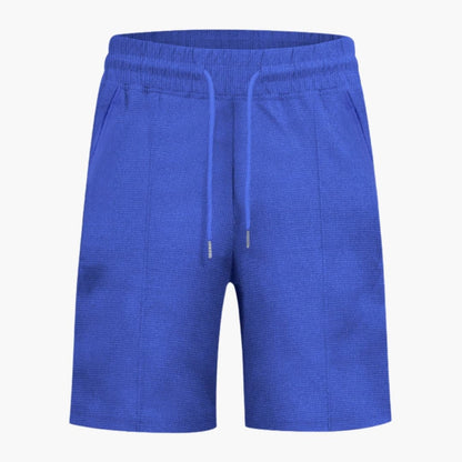Women's Elastic Waist Straight Leg Waffle Shorts