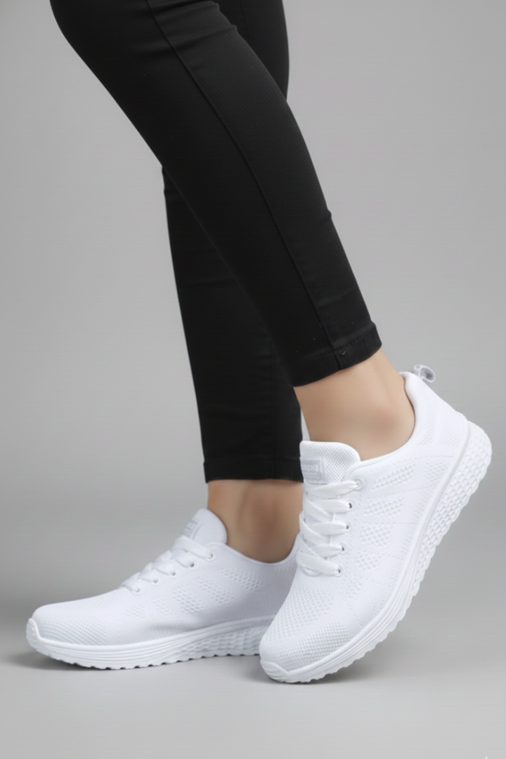 Women's Walking Shoes Breathable Mesh Lace-Up