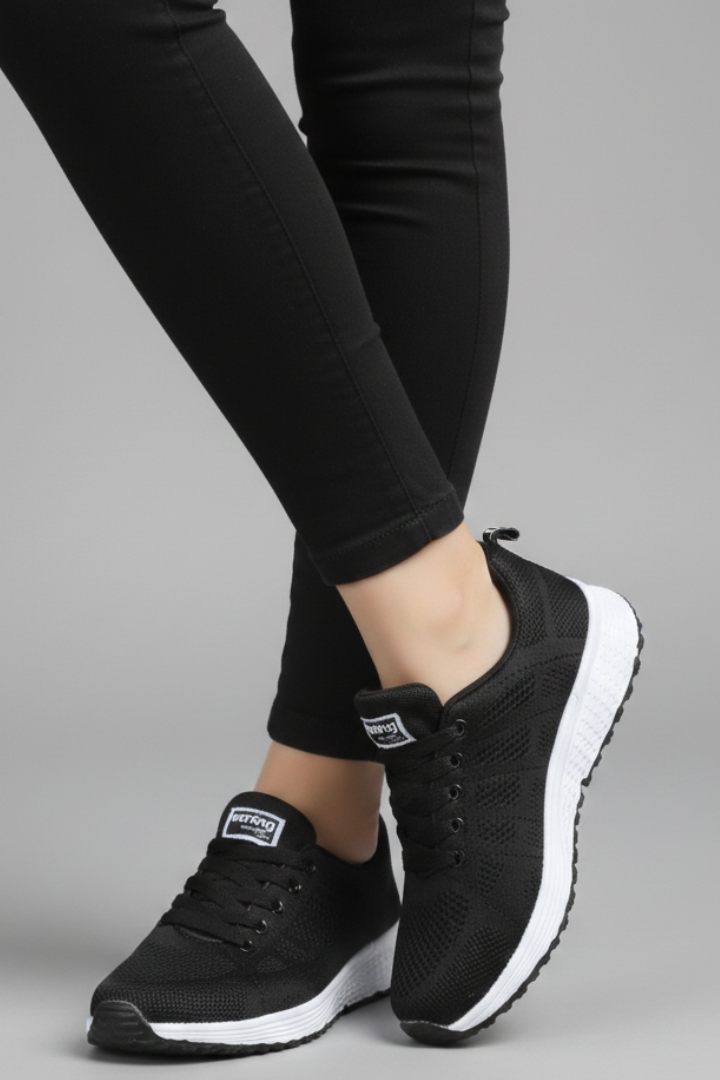 Women's Walking Shoes Breathable Mesh Lace-Up