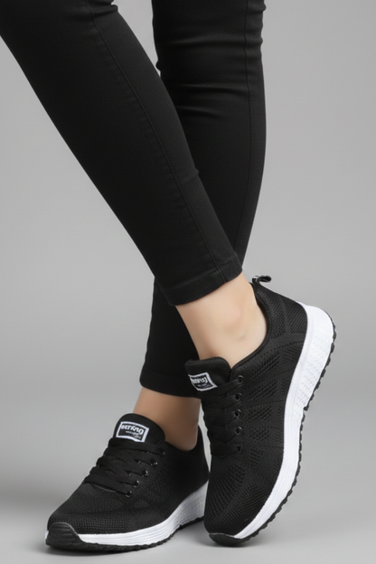 Women's Walking Shoes Breathable Mesh Lace-Up