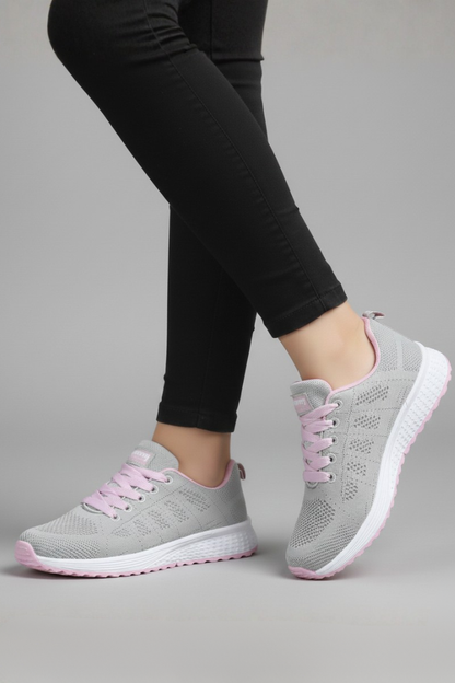 Women's Walking Shoes Breathable Mesh Lace-Up