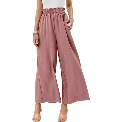 Women's Wide Leg Pants Elastic Waist - Vonnera