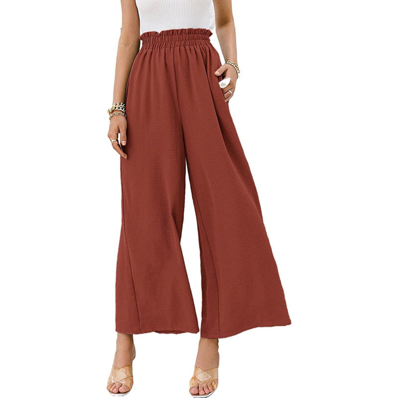 Women's Wide Leg Pants Elastic Waist
