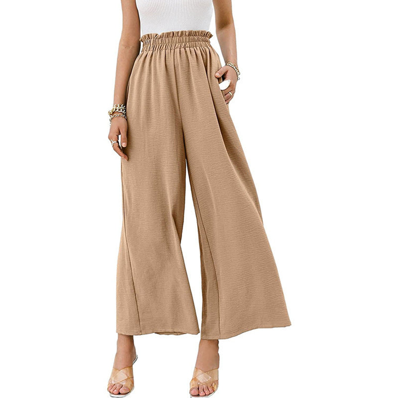 Women's Wide Leg Pants Elastic Waist