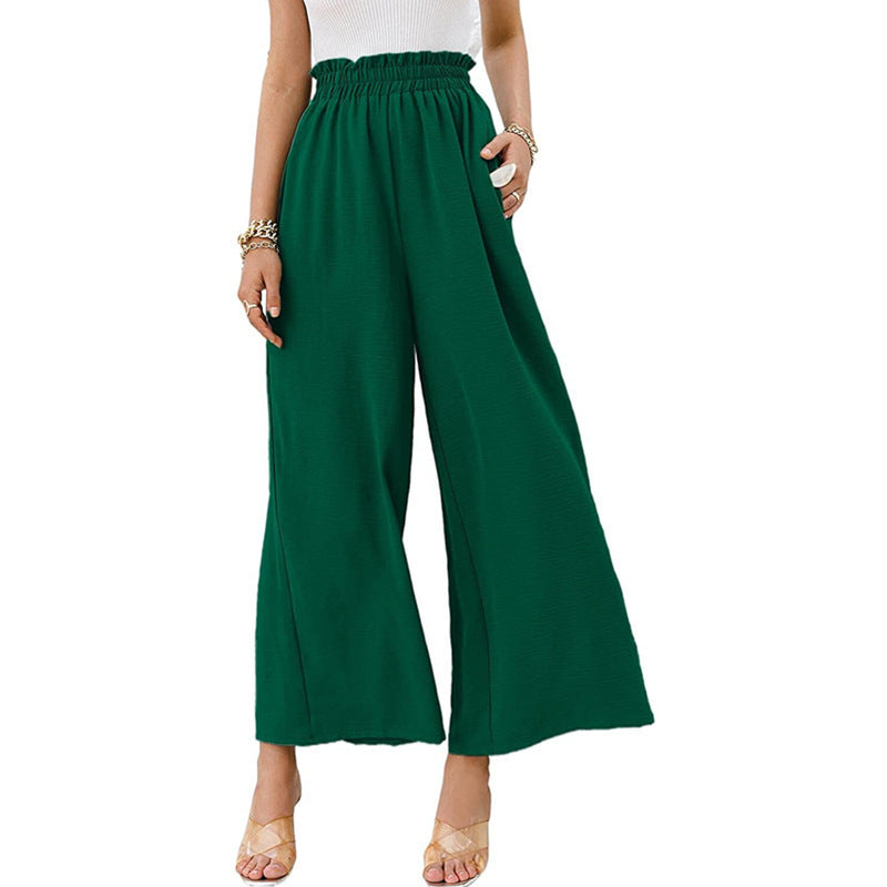 Women's Wide Leg Pants Elastic Waist