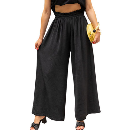 Women's Wide Leg Pants Elastic Waist