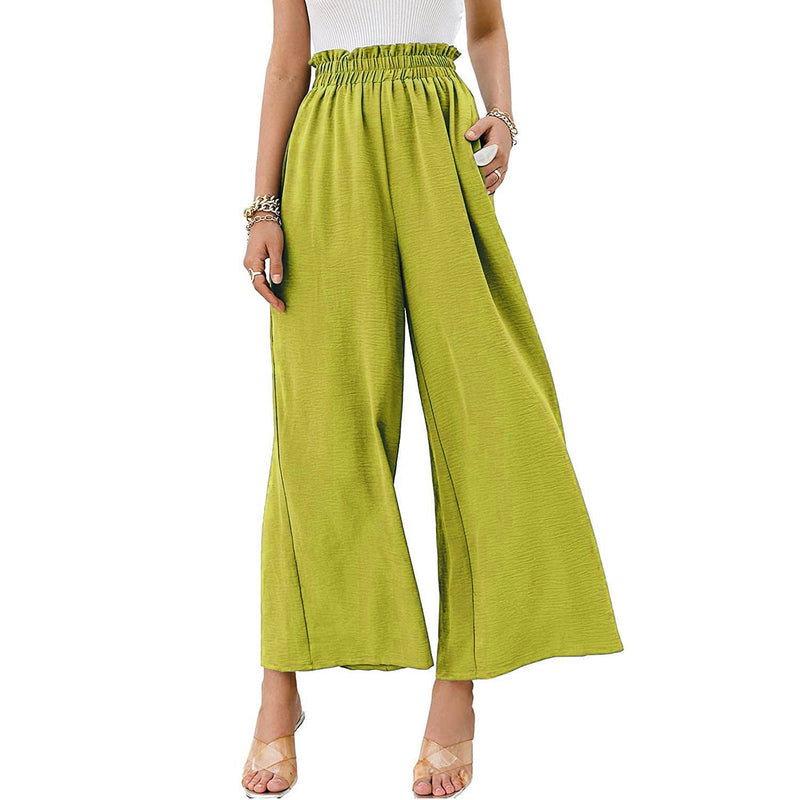 Women's Wide Leg Pants Elastic Waist
