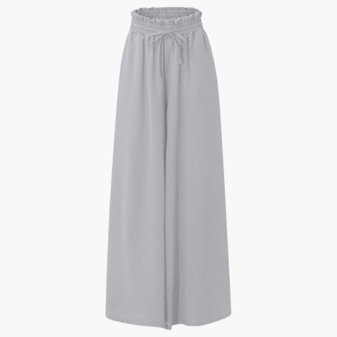 Women's Wide Leg Pants Drawstring Side Pockets