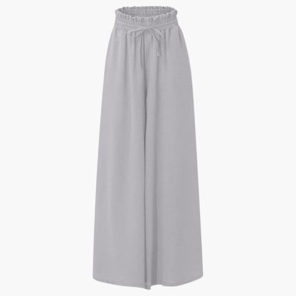 Women's Wide Leg Pants Drawstring Side Pockets