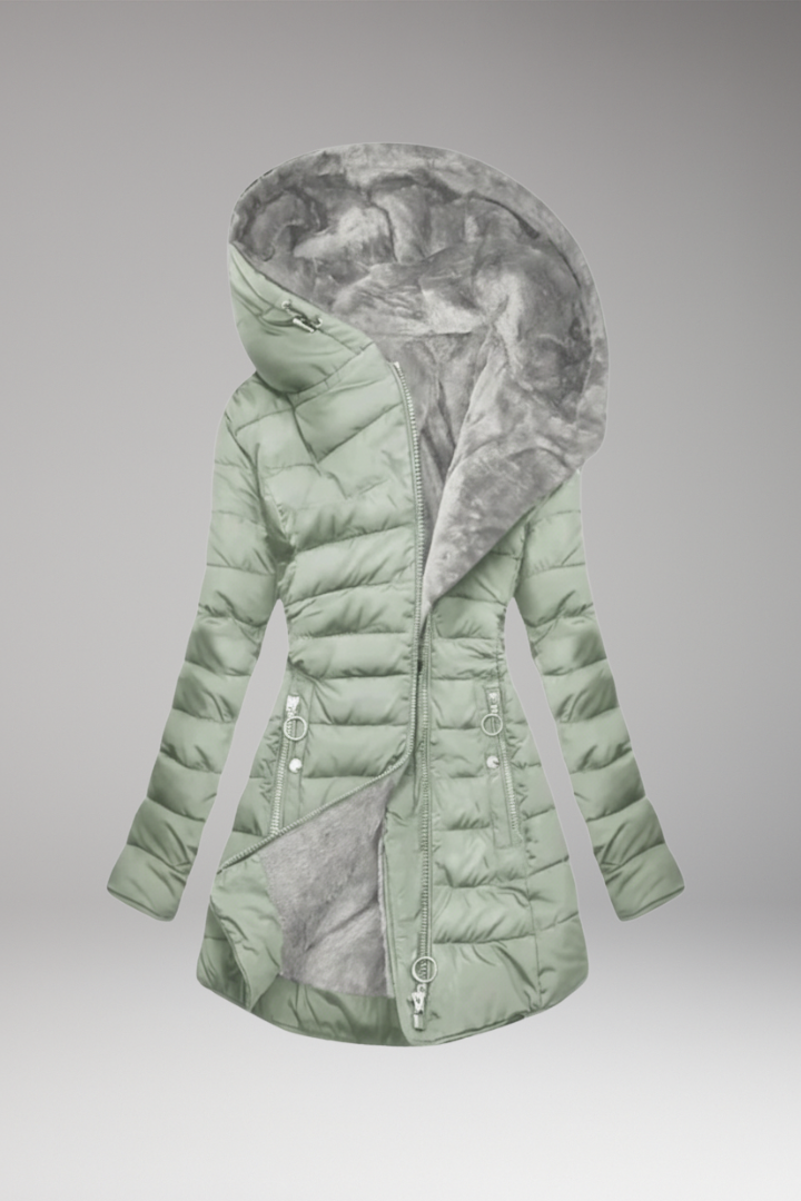 Women's Winter Parka Coat Waterproof Hooded Zipper - Vonnera
