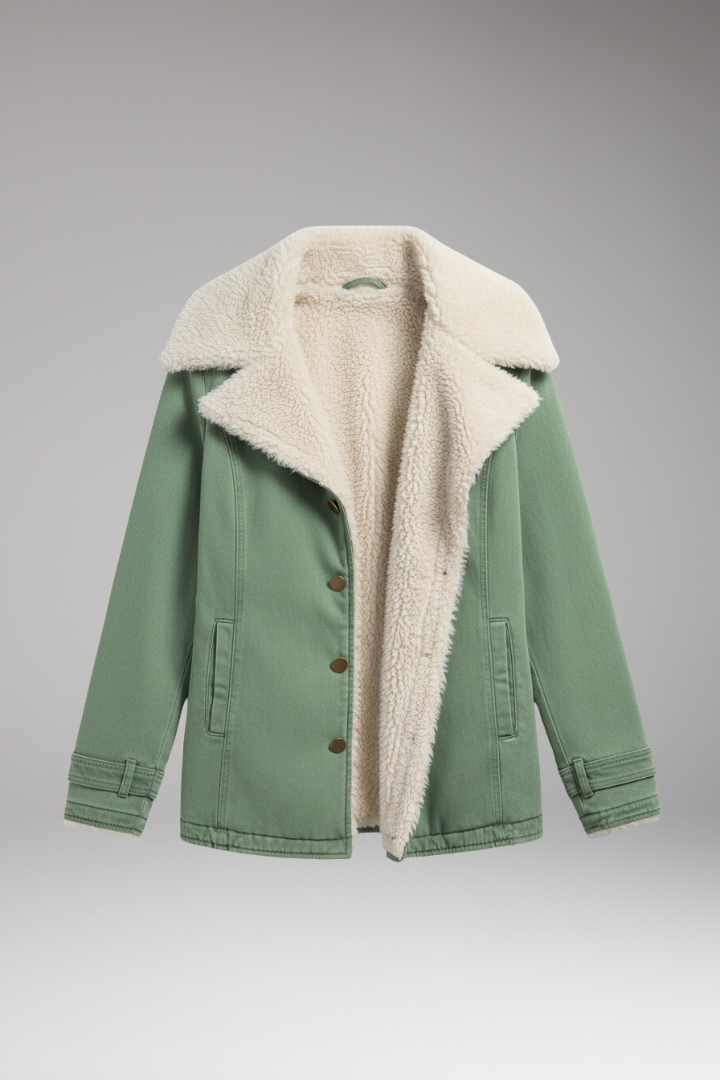 Women's Winter Parka Jacket High Collar Zipper - Vonnera