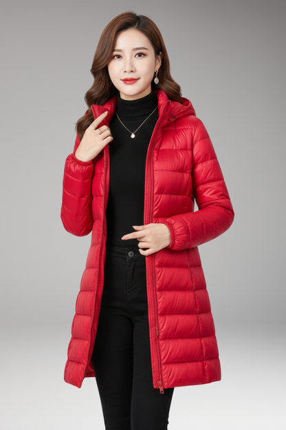 Women's Quilted Hooded Winter Jacket
