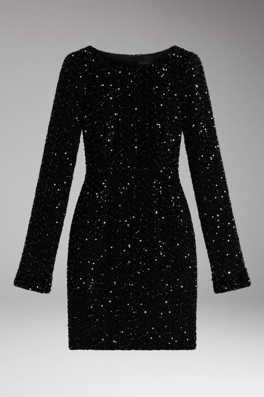 Women's Winter Party Dress Open Back Deep V Neck - Vonnera