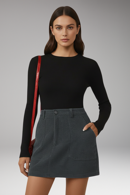 Women's A-Line Skirt Plain Pocketed
