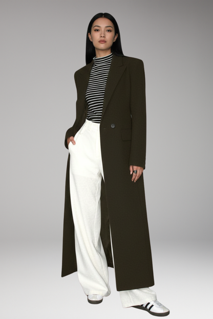 Women's Lapel Collar Blazer with Front Pockets