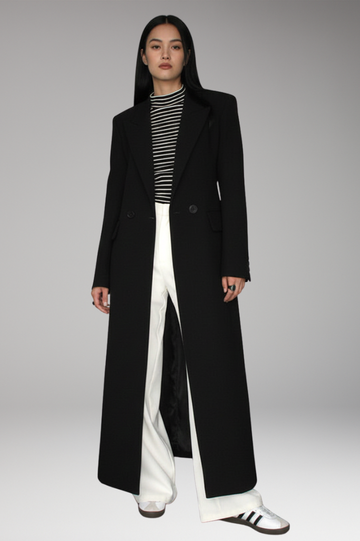 Women's Lapel Collar Blazer with Front Pockets - Vonnera