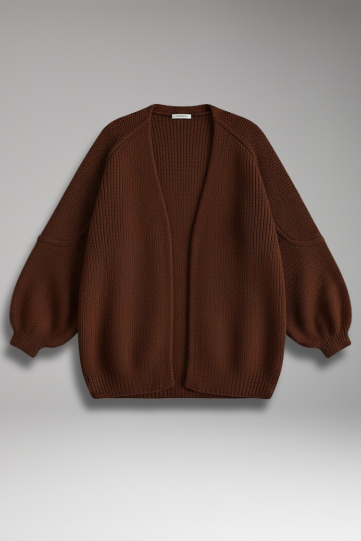 Women's Open Front Long Sleeve Cardigan - Vonnera