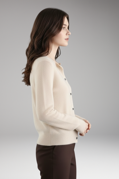Women's V-Neck Cardigan Button Front