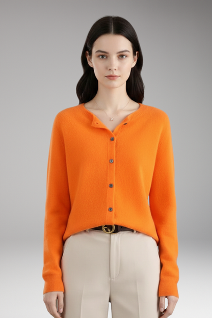 Women's V-Neck Cardigan Button Front