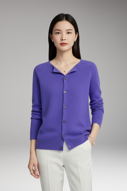 Women's V-Neck Cardigan Button Front