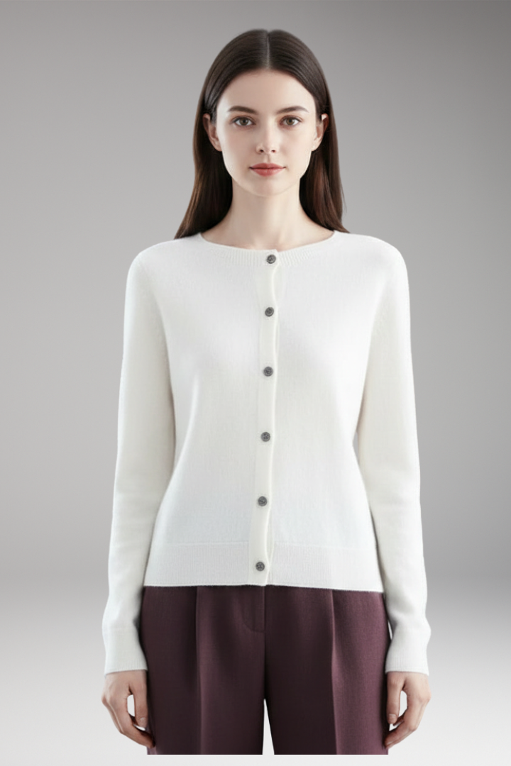 Women's V-Neck Cardigan Button Front
